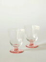【SALE セール】STILLEBEN | Concave Wine Glass - Set of 2 - (rose fan) | ワイングラス スティルレー...