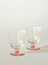 STILLEBEN | Concave Wine Glass - Set of 2 - (rose fan) | ワイングラス スティルレーベン 北欧 デンマーク