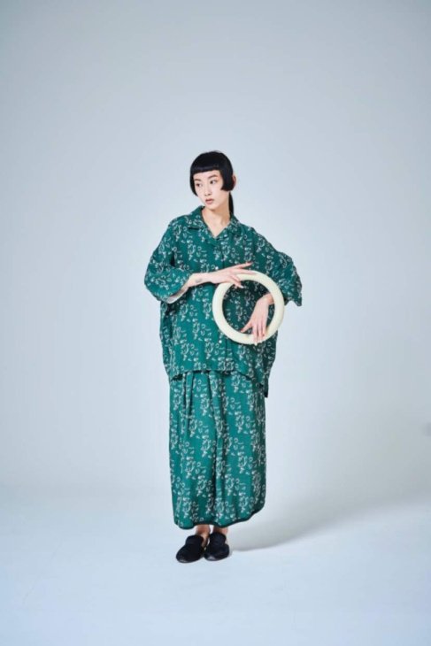 【SALE セール】sneeuw (スニュウ) | ロータスJQシャツジャケット (green) | トップス シャツ