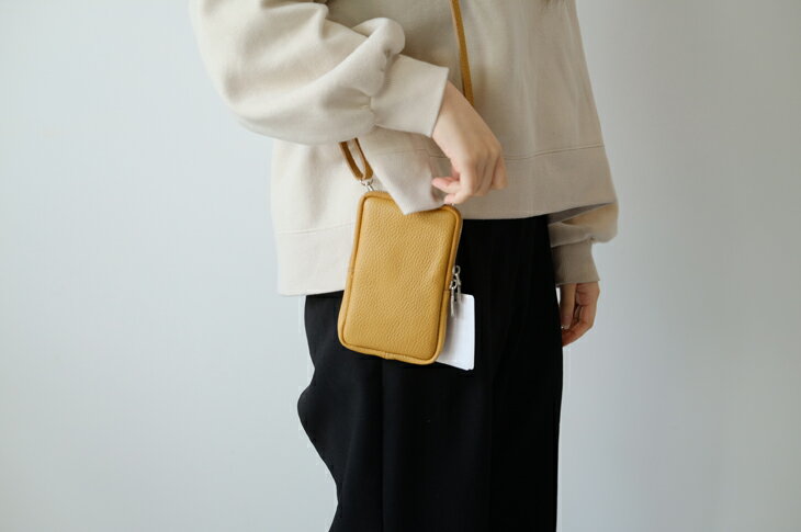 MARLON FIRENZE (マーロンフィレンツェ) | Shoulder Mini Pouch (camel) | ショルダー 鞄 ポーチ
