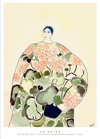 La Poire | Geranium Coat | A3 アートプリント/アートポスター 北欧 デンマーク