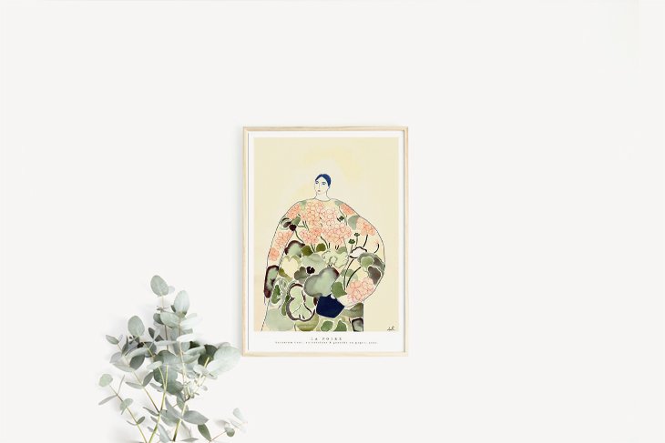 La Poire | Geranium Coat | A3 アートプリント/アートポスター 北欧 デンマーク