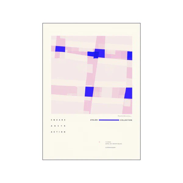 THE POSTER CLUB x Mille Henriksen | Square Abstraction | 30x40cm アートプリント/アートポスター 北欧 デンマーク