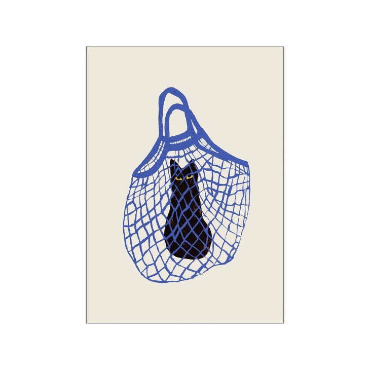 THE POSTER CLUB x Chloe Purpero Johnson | The Cats In The Bag | A5 アートプリント/アートポスター 北欧 デンマーク