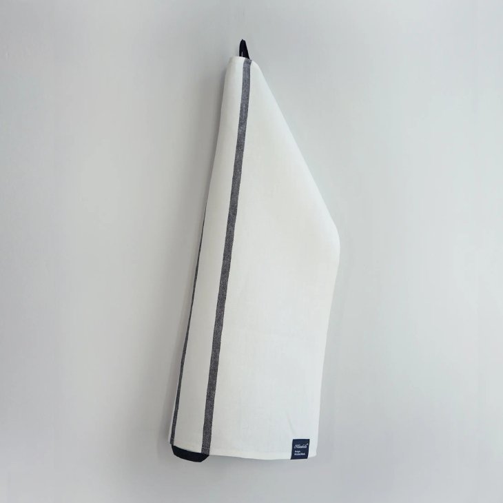 KLASSBOLS | Hank ハンク グラスタオル (white) | キッチンクロス (50x70cm) 北欧 スウェーデン 麻 リネン キッチンタオル ティータオル シンプル おしゃれ