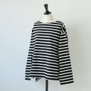 【SALE セール】amne (アンヌ) | BORDER gride basque II (black/natural) | 送料無料 トップス ボーダー レ...
