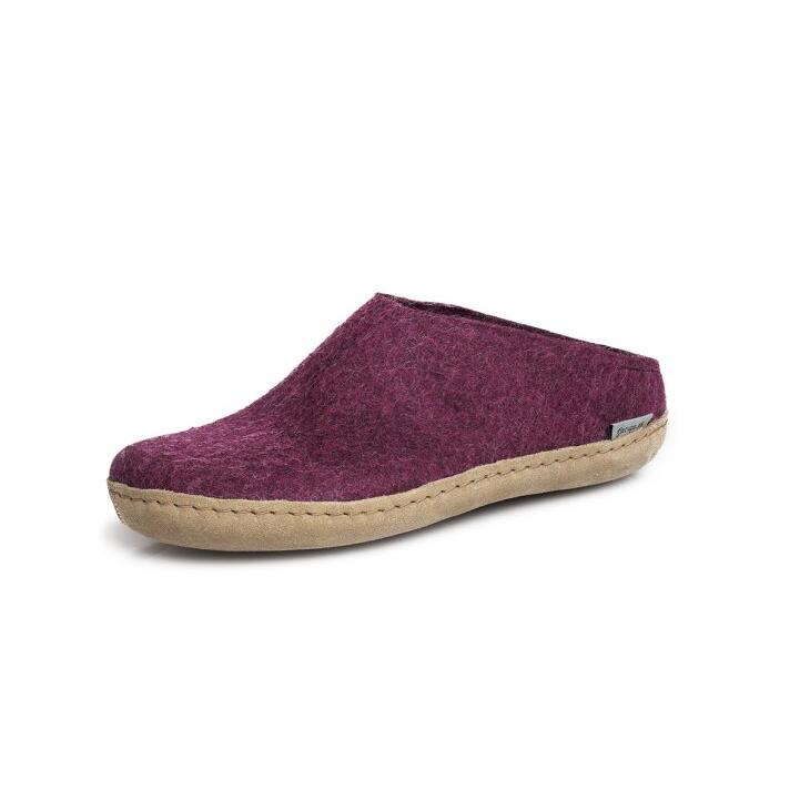 glerups (グレーラップ) | SLIP-ON (cranberry) | 40サイズ ルームシューズ スリッポン 室内 スリッパ 北欧 デンマーク 送料無料 お洒落 シンプル 部屋 スリッパ オールシーズン 快適 ソフトレザーソール ウール 革 ソール GLERUPS cranberry