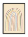 ZOE | Pastel Rainbow | A3 アートプリント/ポスター | 北欧 シンプル アート インテリア おしゃれ