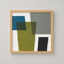 【SALE セール】a good view (designed by QUARTER REPORT) | 30x30cm ビルヂング グリーン 北欧 アートポスター