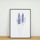 COLOR WATERCOLOR | Lavender #1 | A3 アートプリント/ポスター 北欧 シンプル おしゃれ