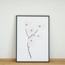 COLOR WATERCOLOR | White Dogwood | A3 アートプリント/ポスター 北欧 シンプル おしゃれ