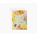 RIFLE PAPER CO. | MARGAUX THANK YOU (GCT060) | グリーティングカード ライフルペーパー ステーショナリー 手紙 ギ...