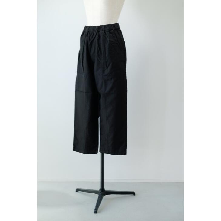 【SALE セール】DIARIES (ダイアリーズ) | MILITARY MOLESKIN TUCK TAPERED BAKER PT (black) | ボトムス パンツ お洒落 シンプル