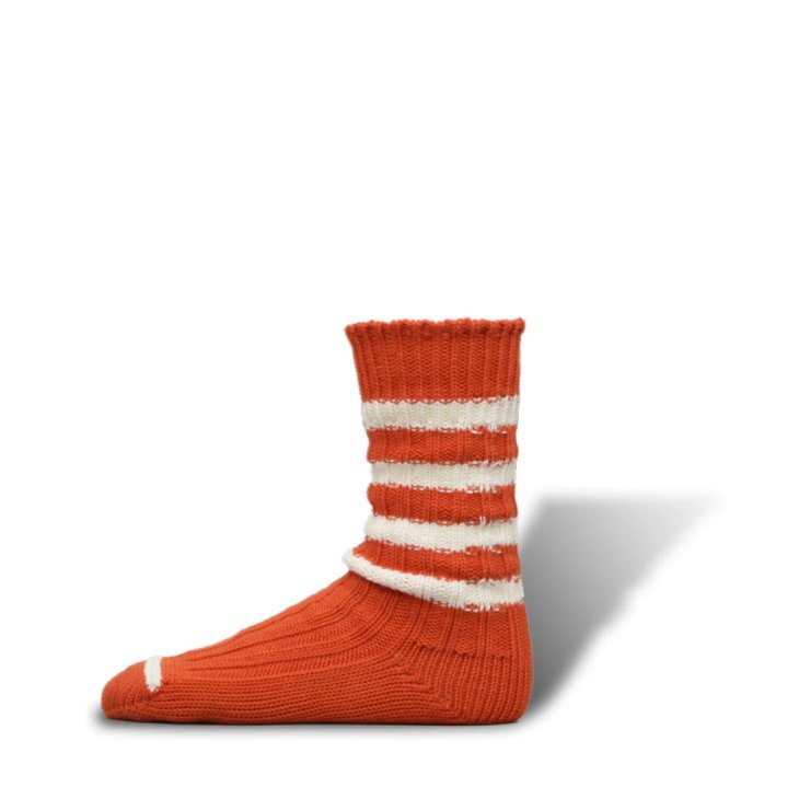 デカ 靴下 レディース decka x M.A.P. | Heavyweight Socks / Stripes (orange) | 靴下 ソックス デカ スケーターソックス シンプル おしゃれ オシャレ 履きやすい