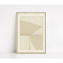 CARO CARO PRINTS Cream Textured Art Print (MNLT-16) アートプリント/アートポスター (50x70cm) 北欧 アブストラクト