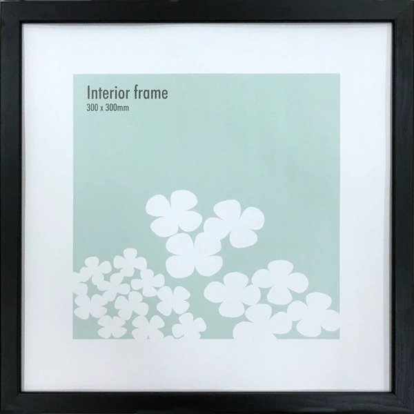 【30x30cm】BICOSYA | インテリアフレーム | 木製額縁 | 30x30cmサイズ (black) Interior Frame ブラック ギフト...