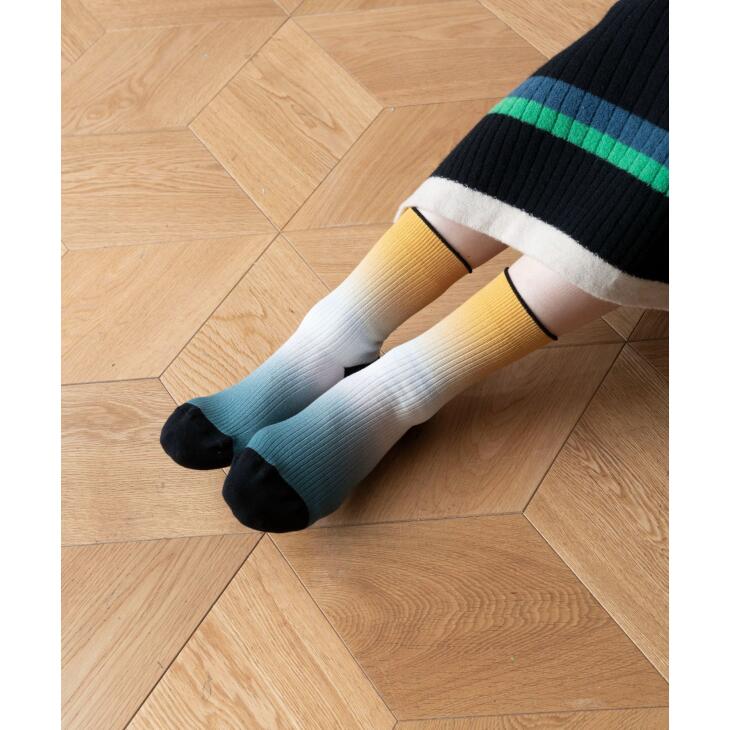 トリコテ 靴下 レディース TRICOTE | GRADATION LINK SOCKS (yellow) | 靴下 ソックス トリコテ