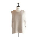 HEAVENLY (ヘブンリー) | MERINO WOOL MIX KNIT PULLOVER VEST (グレージュ) | 送料無料 トップス シンプル ベスト