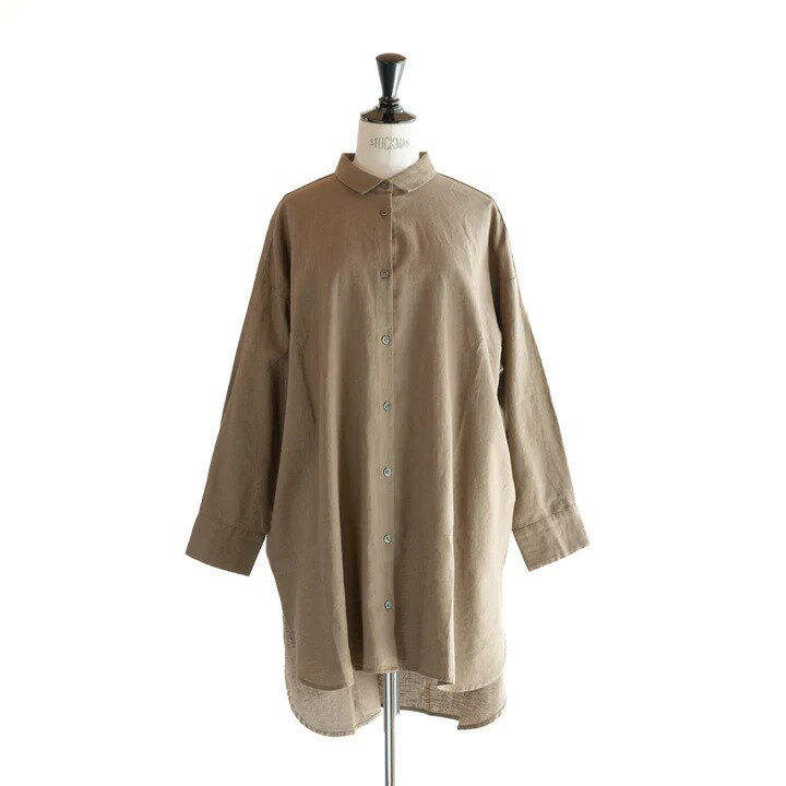 ��ǯ�ۤ�������ʡ�ޥ������HEAVENLY (�إ֥�꡼) | COTTON RAMIE WIDE SHIRT TUNIC (beige) | ����̵�� �ȥå�...