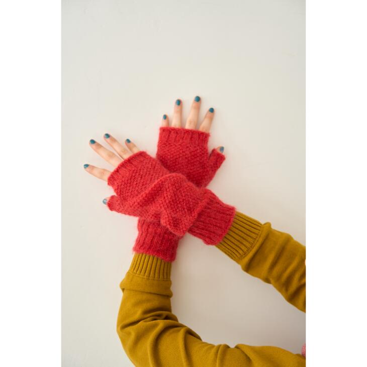 【SALE セール】Commerlina (コメリナ) | mokewarm (red) | 送料無料 ハンドウォーマー お洒落