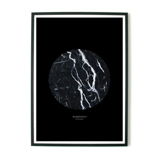 SALE aboutgraphics | MARBLEOUS - BLACK | ȥץ/ݥ (50x70cm)