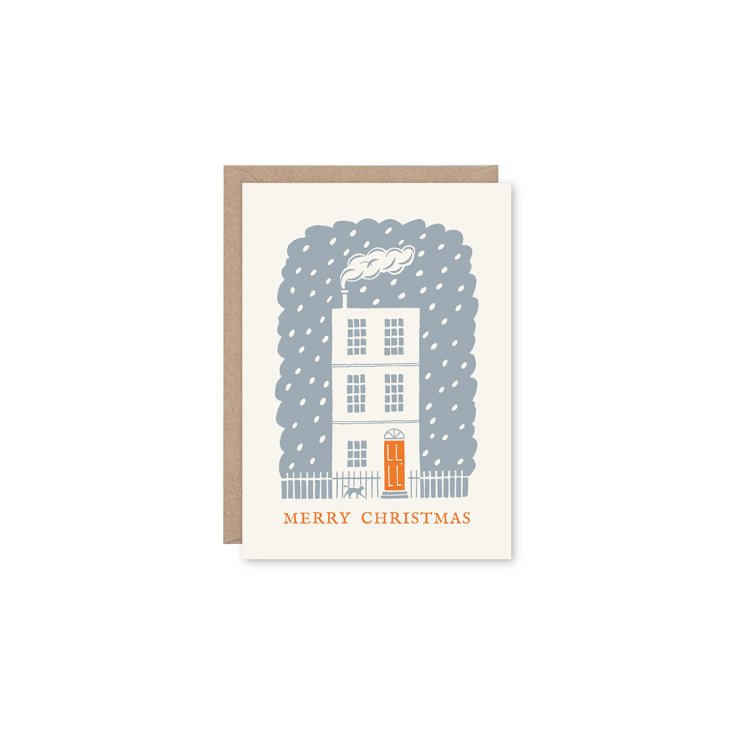 ARIANA MARTIN | クリスマスカード Home for Christmas | グリーティングカード ハンドプリントカード ステーショナリー 手紙 ...