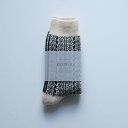 Homie (ホミー) | WOOL JACQUARD KHODRANG SOCKS (black) | ソックス シンプル お洒落(4)