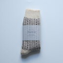 Homie (ホミー) | WOOL JACQUARD KHODRANG SOCKS (greige) | ソックス シンプル お洒落