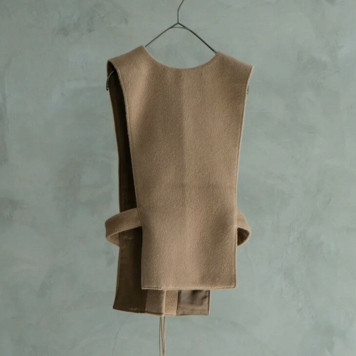 【SALE セール】the last flower of the afternoon | 路傍の月 logger vest (camel) | ベスト トップス..