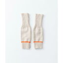 TRICOTE | LINE RIB ARM WARMERS (beige) | アームウォーマー トリコテ シンプル あたたかい 防寒