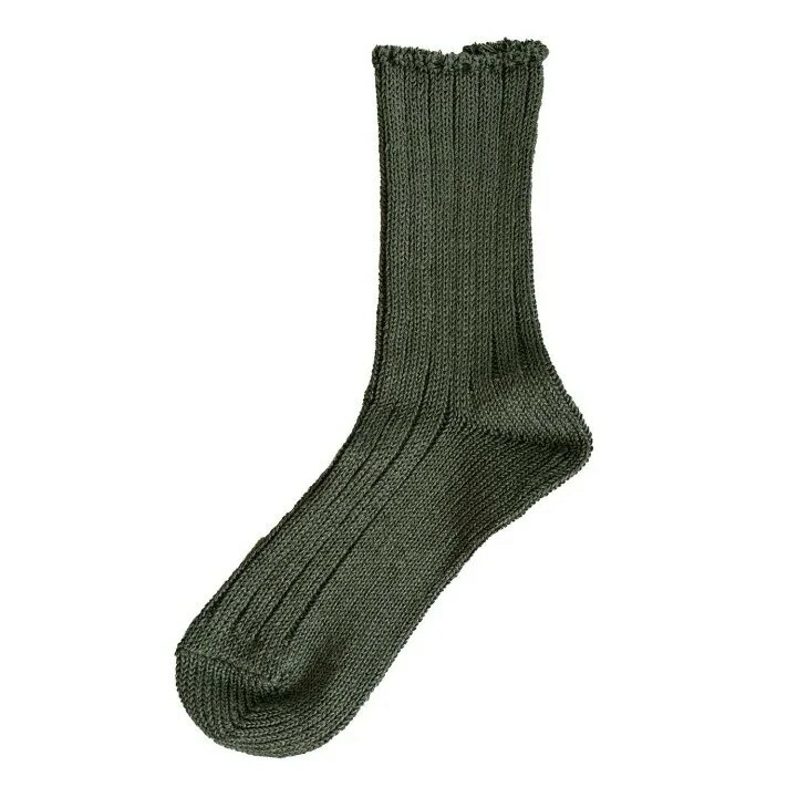 Homie (ۥߡ) | French Linen Rib Socks (olive) |  å İ ޯ ۥߡ  Ĳ ǥ  襤  ե ץ ͥ ݥꥨƥ ݥꥦ쥿  red å