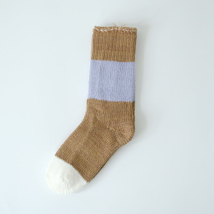 ASEEDONCLOUD | seasonal socks (brown) | ソックス 靴下 配色 アシードンクラウド おしゃれ