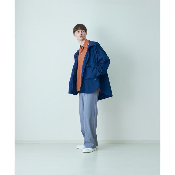 【SALE セール】amne (アンヌ) | NYLON useful hoodie (navy) | size 1 ライトアウター ジャケット アウター お洒落(4)