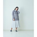 【SALE セール】amne (アンヌ) | BORDER polo knit (gray) | size 2 トップス ボーダー シンプル