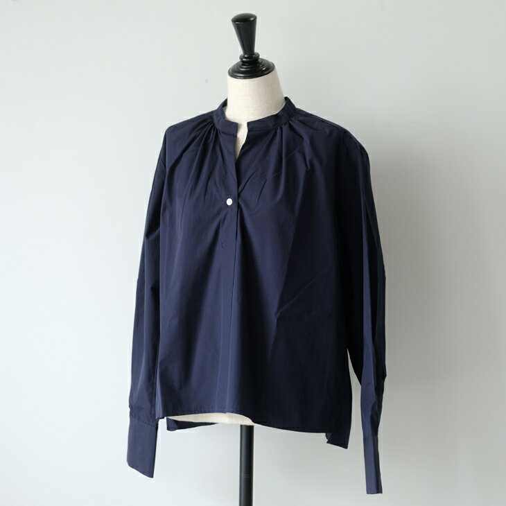 ��ǯ�ۤ�������ʡ�ޥ������amne (�����) | PIMA skipper blouse (navy) | size 2 �ȥåץ� �֥饦�� ����ץ�