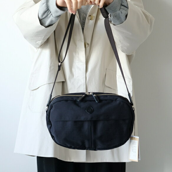 【再入荷】CLEDRAN (クレドラン) | PELI OVAL SHOULDER (black) | ショルダーバッグ 鞄