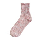 【SALE セール】Homie (ホミー) | COTTON LINEN PLATING RIB SOCKS (red) | 靴下 ソックス 可愛い お洒落 ホ...