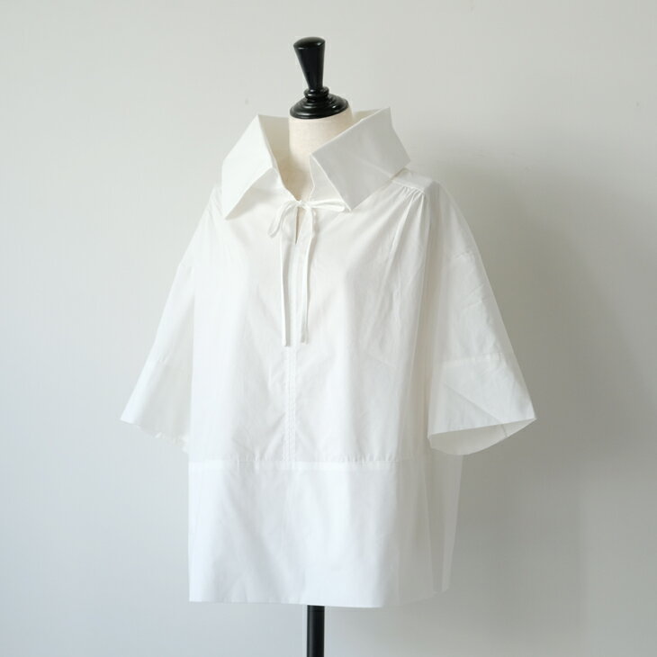 【SALE セール】KELEN (ケレン) | WIDE COLLAR TOPS "URBENA"(off white) | トップス シンプル お洒落