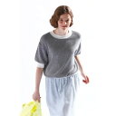 KELEN (ケレン) | BICOLOR MESH KNIT TOPS "MEDY" (navy) | トップス シンプル お洒落