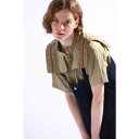【SALE セール】KELEN (ケレン) | EMBROIDELY FLAP DESIGN BLOUSE "DAMREY"(beige) | トップス シンプル お洒落