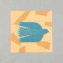 【SALE セール】a good view | BIRD (バード) blue | 30x30cm 北欧 アートポスター