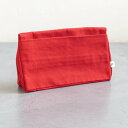 POUTO (ポウト) | CANVAS TRIANGLE POUCH LARGE (red) | ポーチ 小物入れ