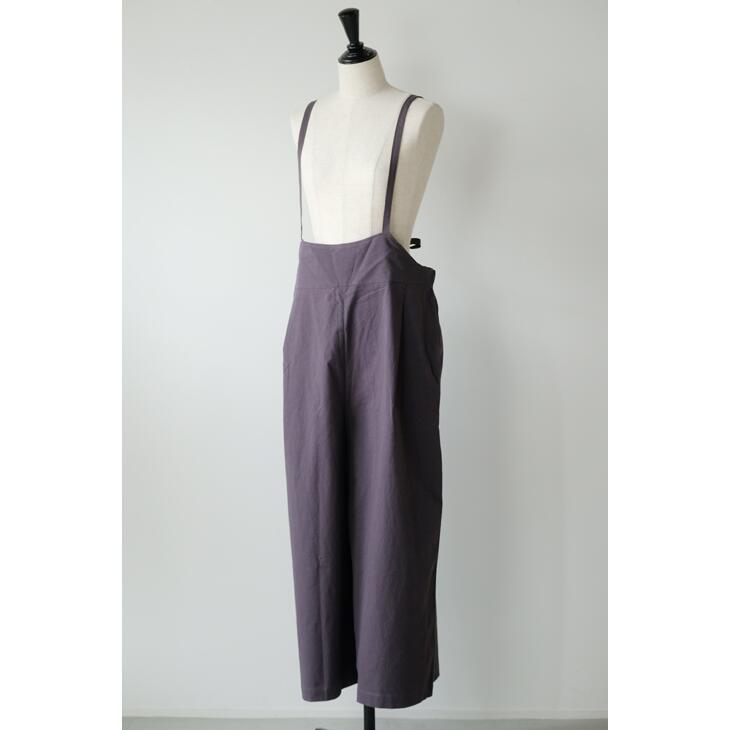 LUEUF (ルフ) | プルミエサロペット (charcoal) | サロペット ボトムス お洒落 シンプル レディース ゆったり リラックス おしゃれ カジュアル 30代 40代 50代