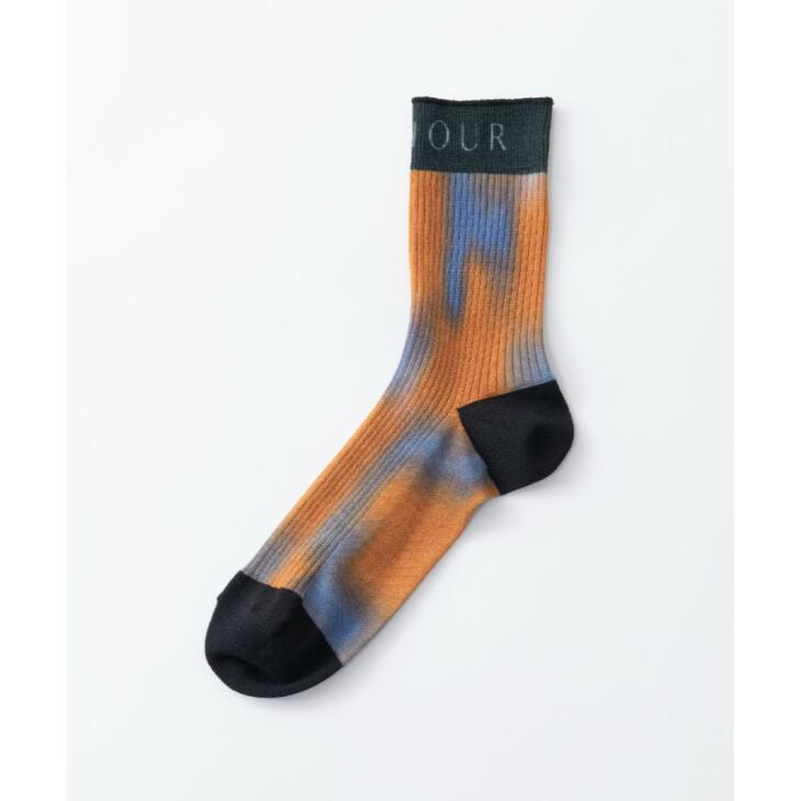 トリコテ 靴下 レディース TRICOTE | BONJOUR PRINT SOCKS (brown) | ソックス 靴下 トリコテ