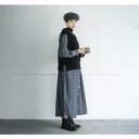 Cion (シオン) | ウールワッフルベスト (black) | トップス ブラウス シンプル レディース(4)