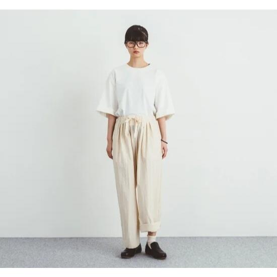 【SALE セール】Cion(シオン) | シェルテック4タックパンツ (cream) | ボトムス レディース