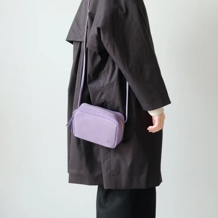 クレドラン ポシェット レディース 【再入荷】CLEDRAN (クレドラン) | RON WIDE POCHETTE (purple) | 送料無料 ショルダーバッグ 鞄