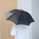 SUR MER (シュルメール) | 麻刺繍 長傘 日傘 (black) | 傘 パラソル 日焼け防止 熱中症対策 紫外線カット レディース プレゼント ギフト シンプル おしゃれ
