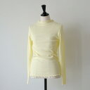 FILUM | テレコプルオーバー (yellow) | トップス フリル シンプル お洒落