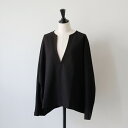 FILUM | スキッパープルオーバー (black) | トップス シンプル お洒落 フィルム